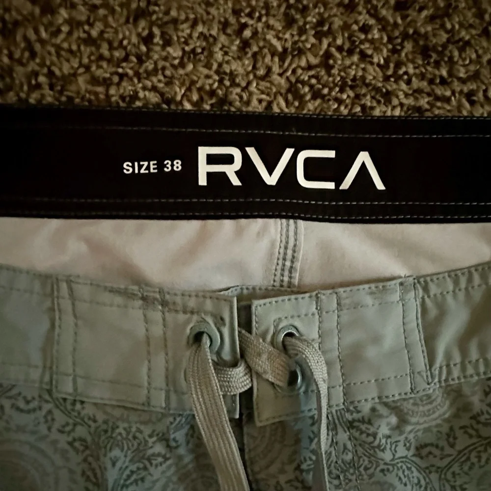 RVCA Gray Patterned Board Shorts